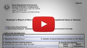 annual texas nonsubscriber reporting partnersource dwc form 005