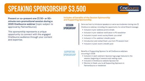 Onesource Sponsorship Opportunities 2027 Page 3