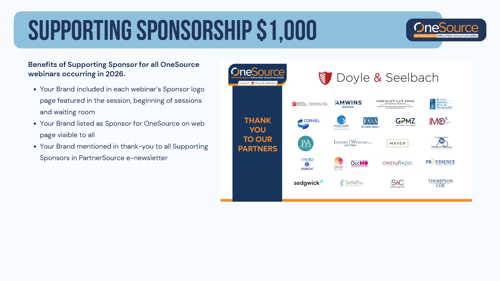Onesource Sponsorship Opportunities 2027 Page 6