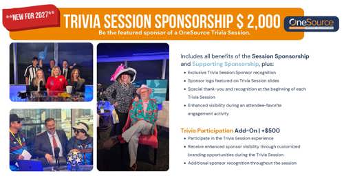 Onesource Sponsorship Opportunities 2027 Page 4