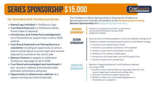 Onesource Sponsorship Opportunities 2027 Page 2